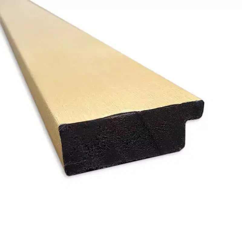Specchio da parete 101x71cm, cornice oro spazzolato con superficie liscia e piatta