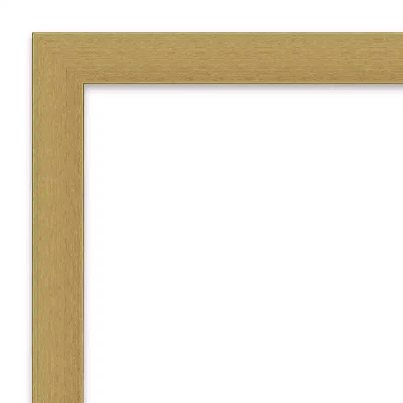 Specchio da parete 101x71cm, cornice oro spazzolato con superficie liscia e piatta