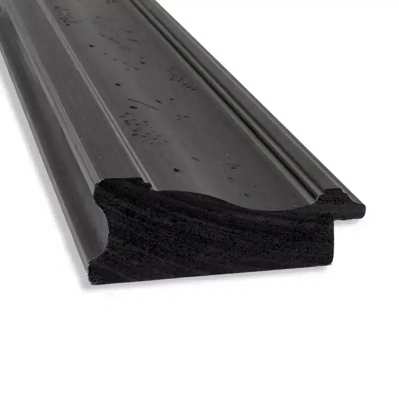 Specchio da parete per bagno 42"x30", cornice nera anticata con dettagli effetto legno grigio
