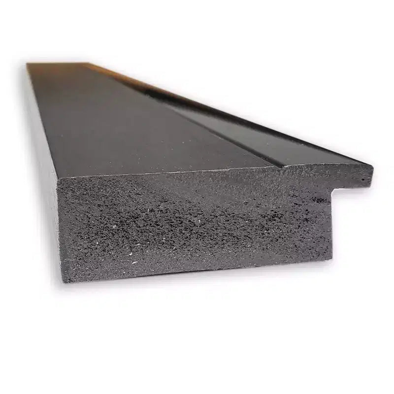 Specchio da bagno 33"x27", cornice nera opaca con bordo interno nero lucido