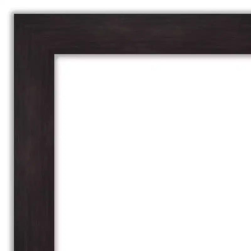 Specchio da parete 86x71 cm, cornice marrone espresso con sottili venature del legno