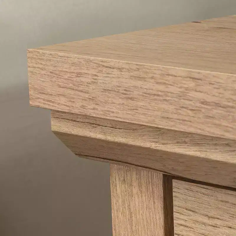 Comodino Moderno in Legno con Cassetto Scorrevole e Ripiano Aperto