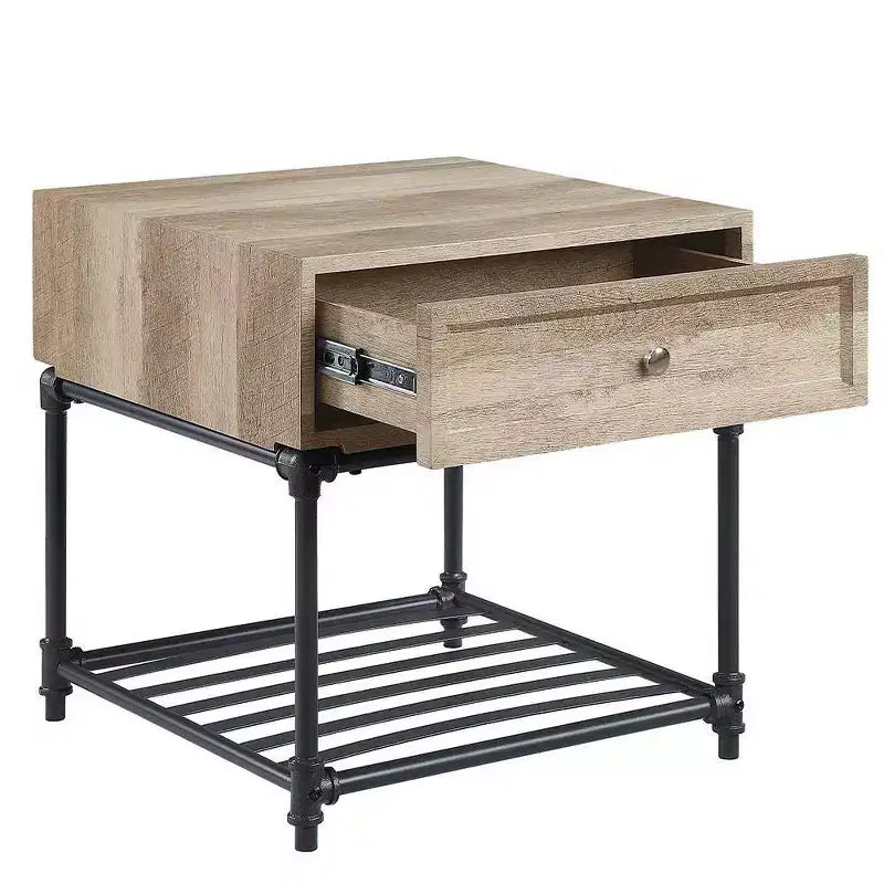 Tavolo da pranzo quadrato per interni/esterni da 23,75", piano in resina e base in acciaio, capacità 200 libbre