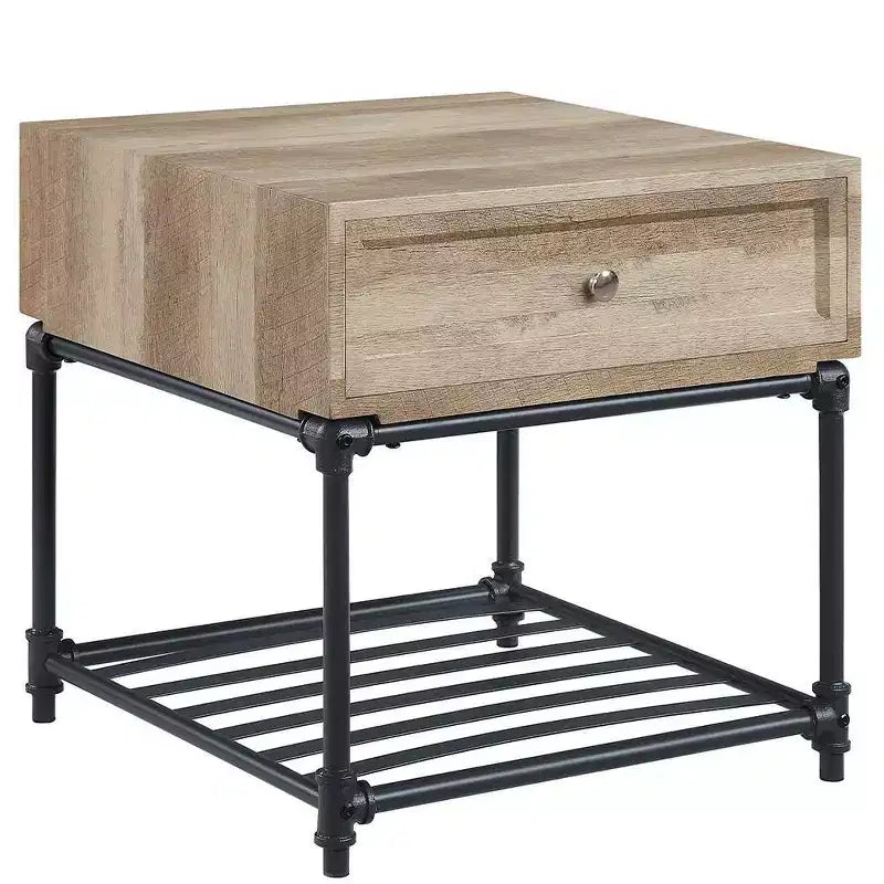 Tavolo da pranzo quadrato per interni/esterni da 23,75", piano in resina e base in acciaio, capacità 200 libbre
