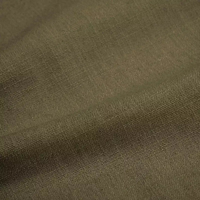 Poltroncina Accento in Lino con Seduta e Schienale Imbottiti, Struttura in Legno Massello di Pino