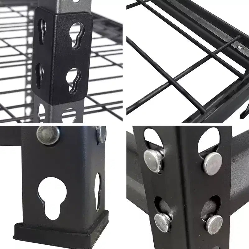 Scaffalatura in acciaio a 5 ripiani ad altezza regolabile, 152 cm L x 61 cm P x 183 cm A, 272 kg/ripiano