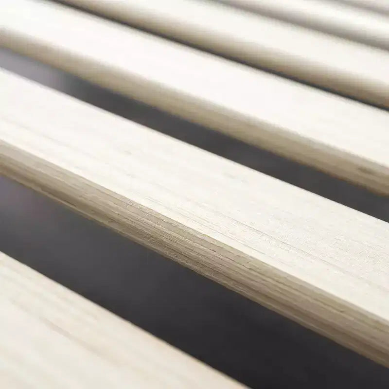 Struttura Letto a Piattaforma in Legno con Testiera Regolabile, Marrone, Nessuna Rete a Doghe Necessaria